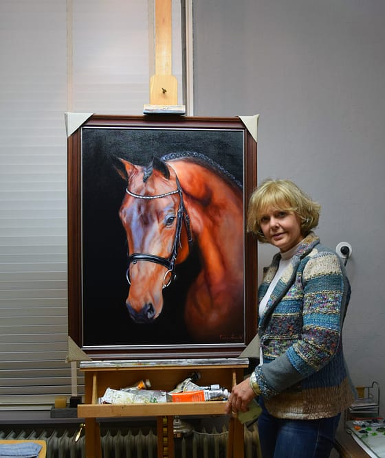 Highlander Corry van Hoorn schilderij paard